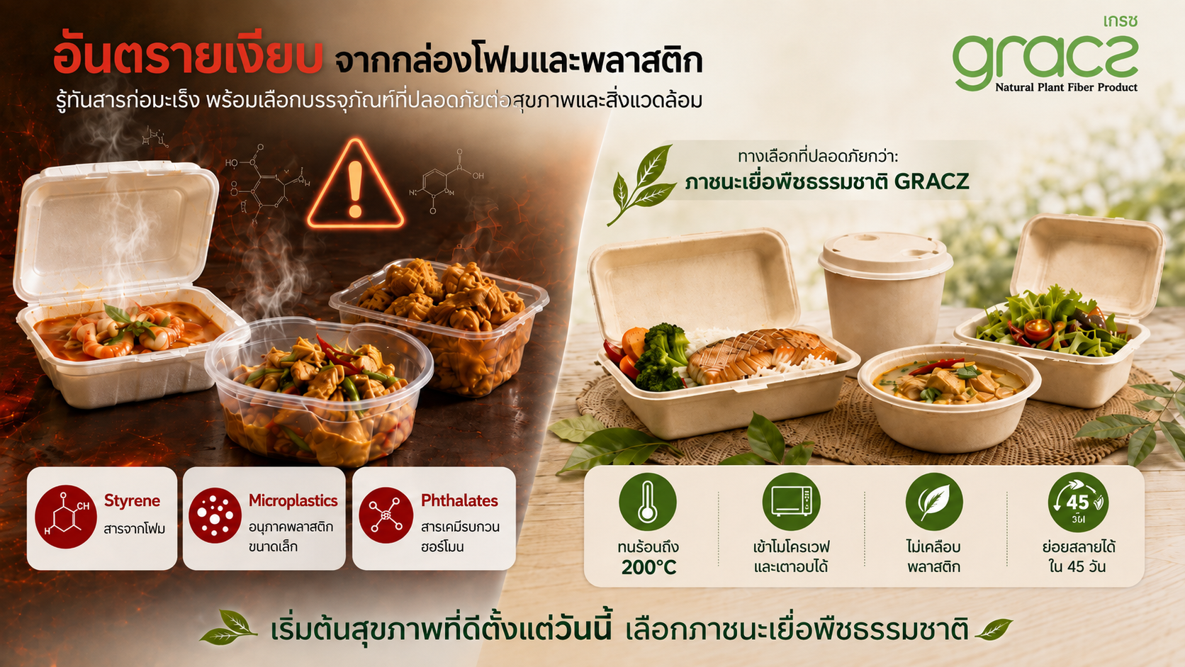 อาหารร้อนจัด + กล่องโฟม = ภัยเงียบสะสม! รู้ทันสารก่อมะเร็งก่อนสายเกินแก้