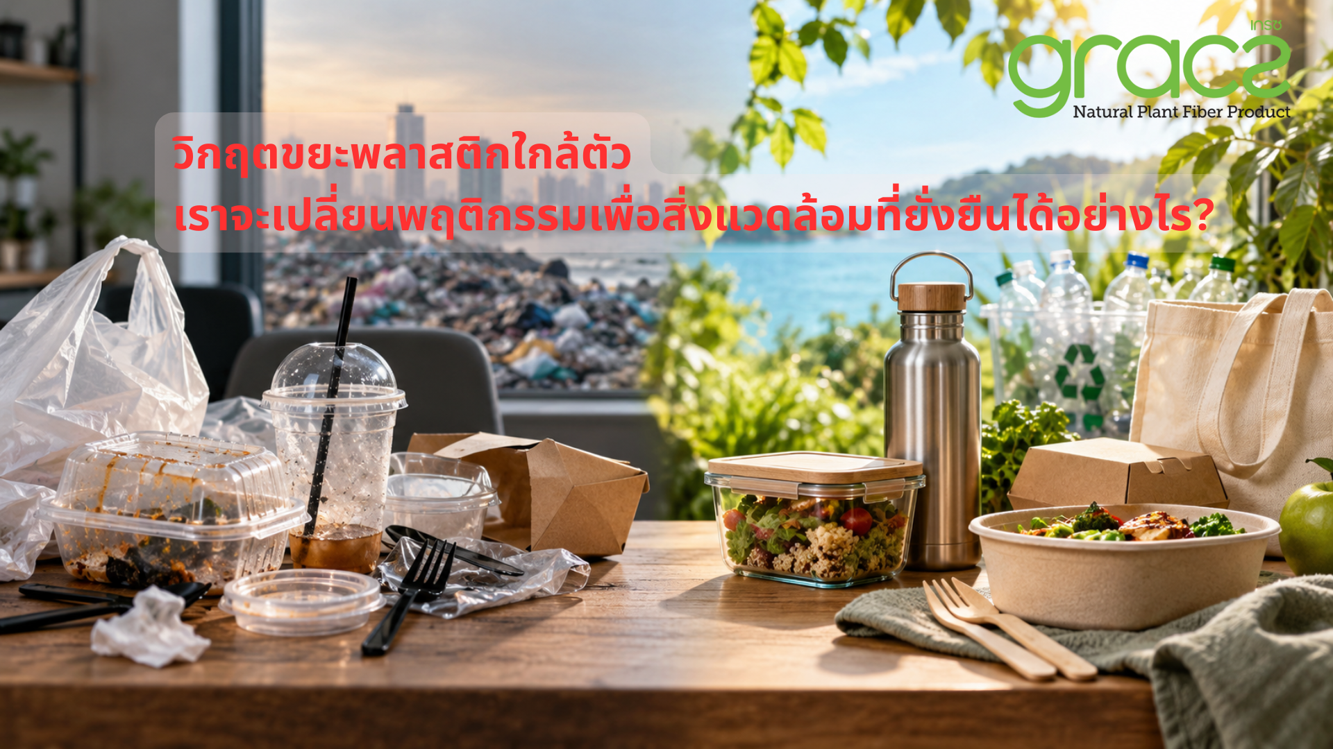วิกฤตขยะพลาสติกใกล้ตัว: เราจะเปลี่ยนพฤติกรรมเพื่อสิ่งแวดล้อมที่ยั่งยืนได้อย่างไร?