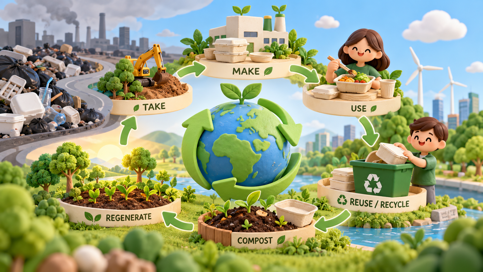 เศรษฐกิจหมุนเวียน (Circular Economy): โมเดลเปลี่ยนโลกที่เปลี่ยน 'ขยะ' ให้เป็น 'คุณค่า
