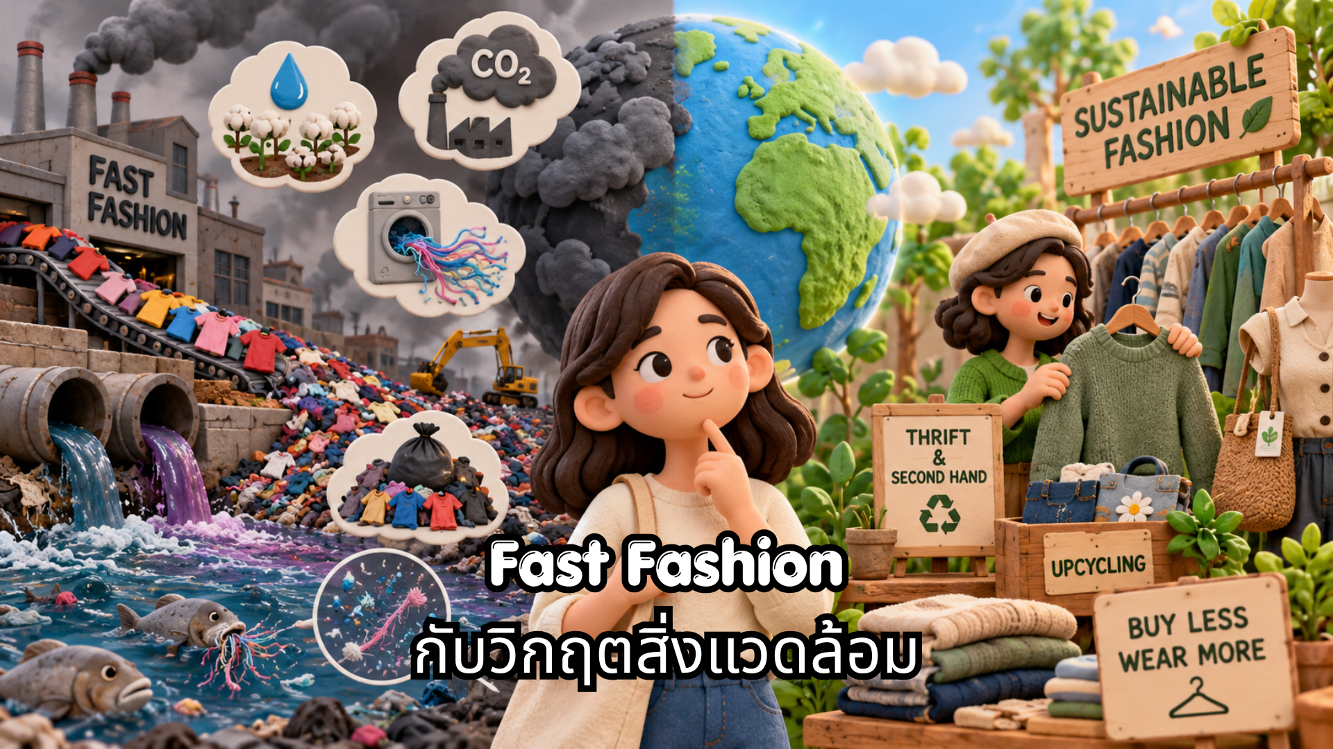 ฟาสต์แฟชั่น (Fast Fashion) กับวิกฤตสิ่งแวดล้อม: เมื่อความสวยงามราคาถูกกลายเป็นภาระของโลก