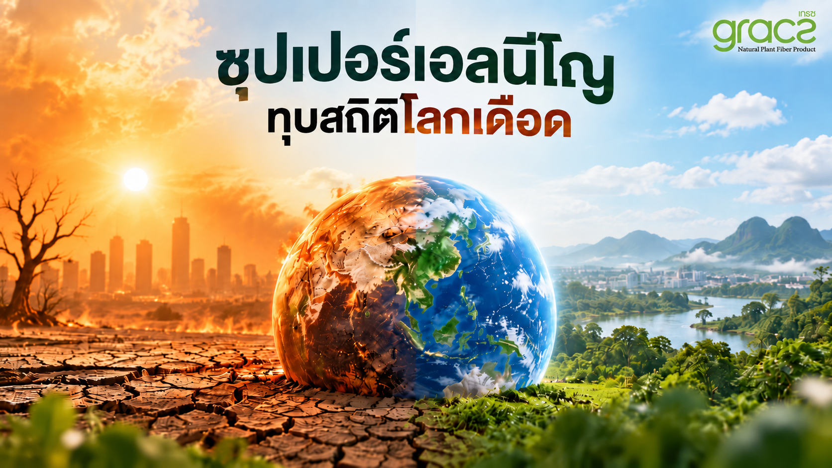 ซุปเปอร์เอลนีโญทุบสถิติโลกเดือด: วิกฤตสภาพอากาศใกล้ตัว และทางรอดง่ายๆ เริ่มที่มื้ออาหาร