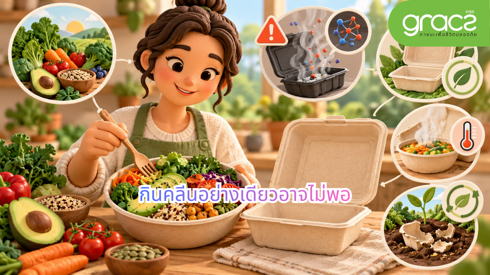 กินคลีนอย่างเดียวอาจไม่พอ: ทำไมอาหารเพื่อสุขภาพที่แท้จริง ต้องเริ่มตั้งแต่ “วัตถุดิบ” จนถึง “ภาชนะ”