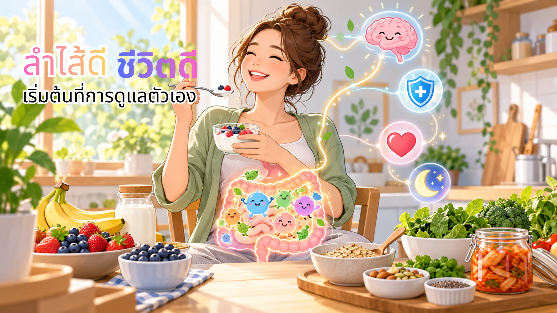 จุลินทรีย์ในลำไส้ (Gut Microbiome): กุญแจสำคัญสู่สุขภาพดีที่เริ่มต้นจากท้องของคุณ